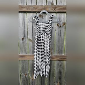 Jessica Simpson BW checkered kids dress